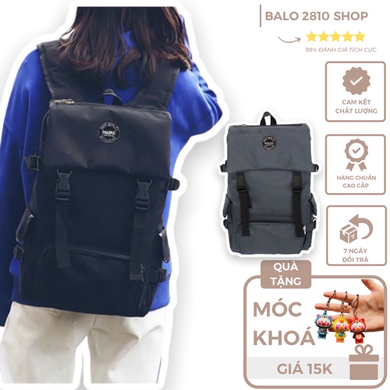 Balo Laptop Chống Nước Vải Canvas Cao Cấp Backpack 2810 Clothes Shop Balo Laptop Đi Học Đi Chơi Ulzzang Unisex