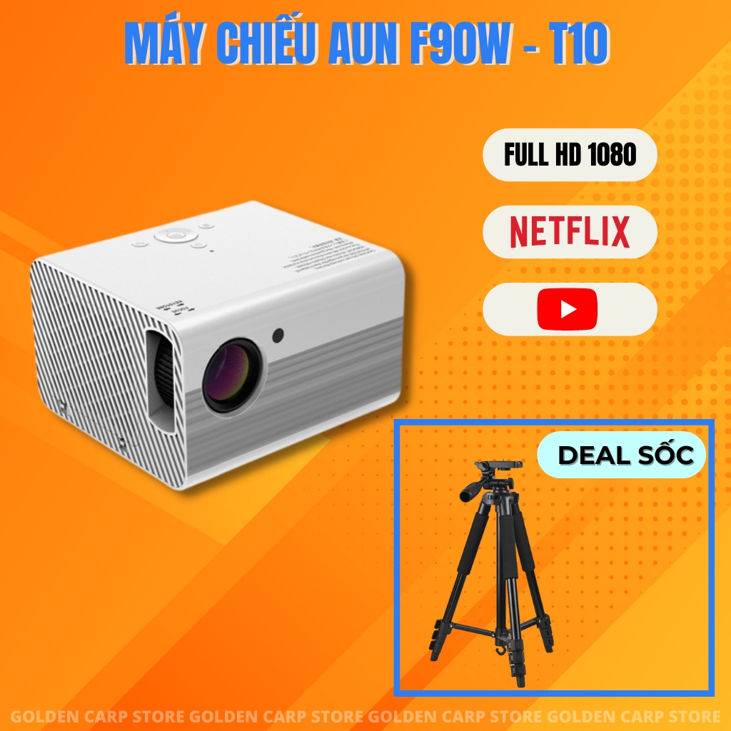 Máy Chiếu Aun F90W Bản Tích Hợp Hệ Điều Hành Androi - Bảo hành chính hãng 1 năm