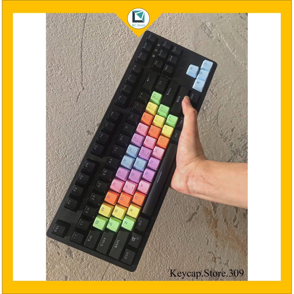 Keycap PBT xuyên led doubleshot 37 phím