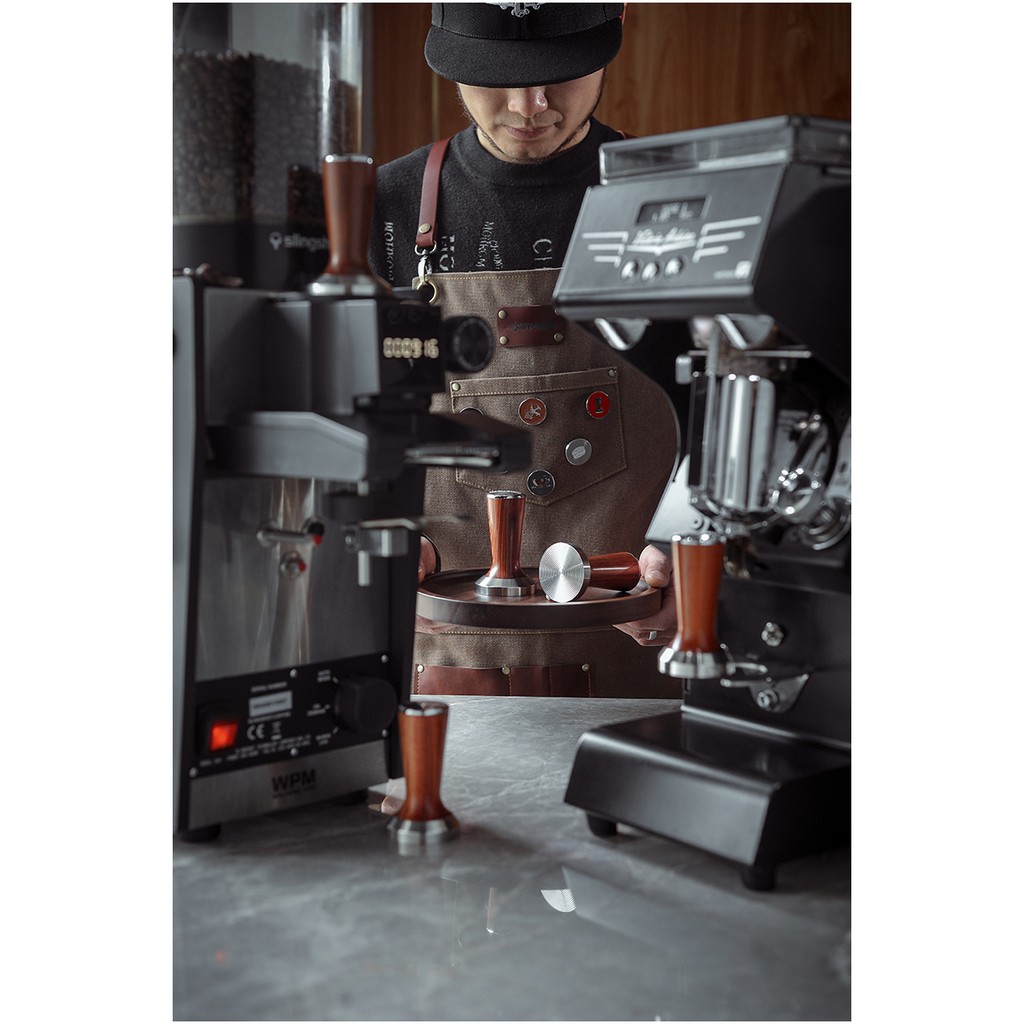 MHW-3Bomber | Tamper Nén Cafe Tay Gỗ 58mm