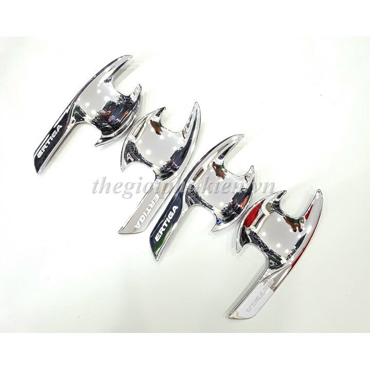 Bộ ốp tay nắm, hõm cửa xe Suzuki Ertiga -mạ Crom cao cấp(hàng cao cấp)