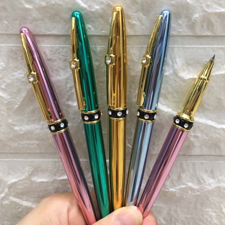 Bút Máy luyện chữ đẹp ngòi kim tinh lá tre, tạo nét thanh đậm (Ouguwen 873) đính đá dễ thương