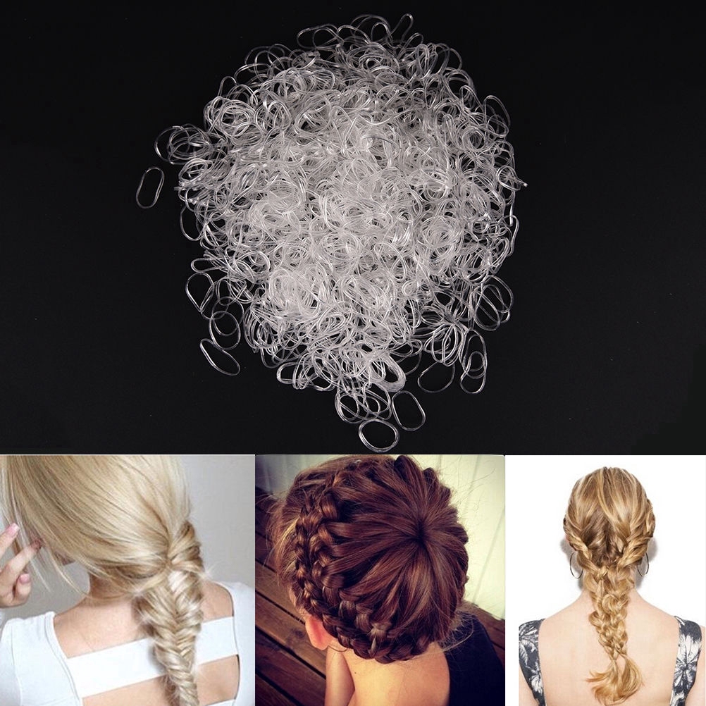 200 / 500 dây thun buộc tóc trong suốt