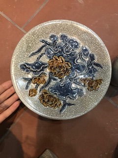 Mâm đồng men rạn Bát Tràng