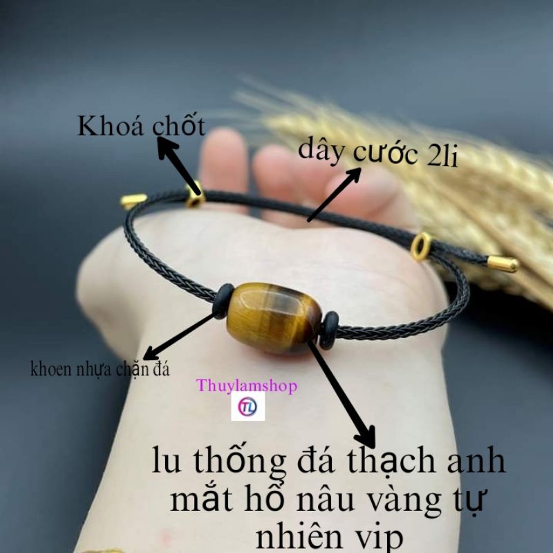 Vòng tay nam nữ dây cước lu thống đầu xuôi đuôi lọt may mắn