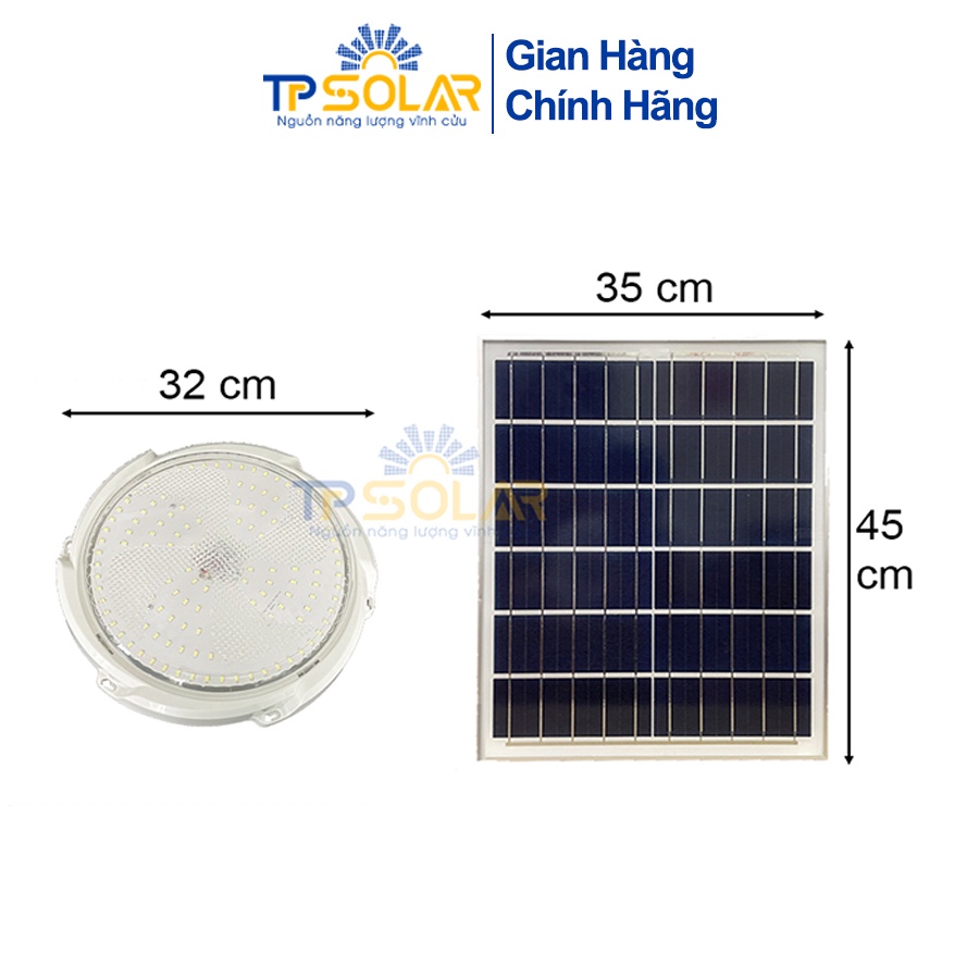 Đèn Ốp Trần Năng Lượng Mặt Trời  200W TPSolar TP-A200N 3 Màu Ánh Sáng, Bảo Hành 3 Năm