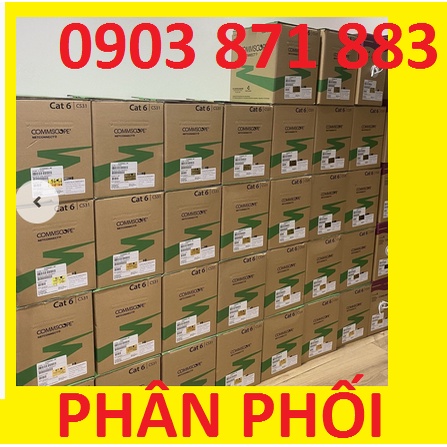 DÂY CÁP MẠNG CAT6 UTP (MÀU XANH) CHÍNH HÃNG AMP/ COMMSCOPE (0-1427254-6) - Cáp CommScope (AMP) chính hiệu cat.6 UTP