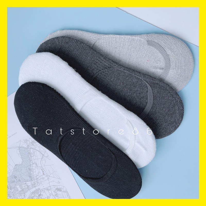 Vớ lười nam -Muji ❤Tất nam cổ ngắn đi giày lười chất cotton hàng CCXK TT48