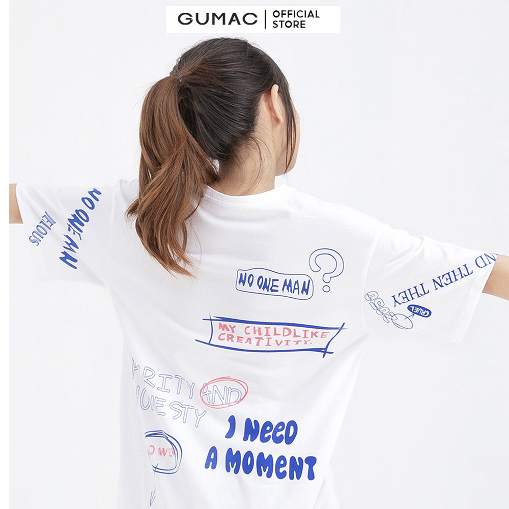 Áo thun in chữ GUMAC ATB611