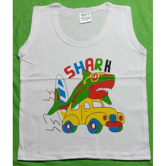 Áo ba lỗ viền trắng & viền màu sơ sinh 100% cotton