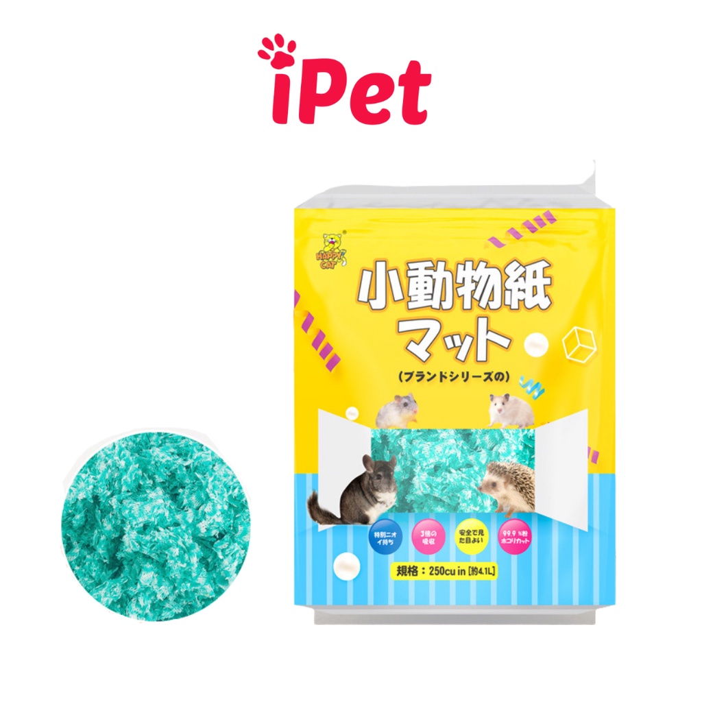 [Dùng Thử] Giấy Lót Chuồng Happy Chuyên Dụng Cho Hamster, Sóc Nhím Túi 50g - iPet Shop