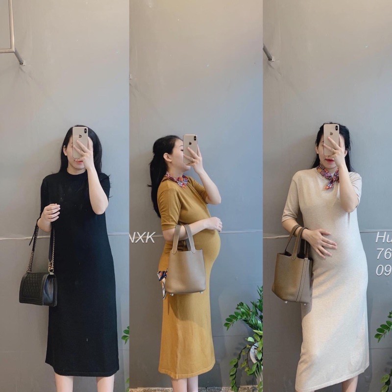 Váy len suông cổ tròn tay lỡ | BigBuy360 - bigbuy360.vn