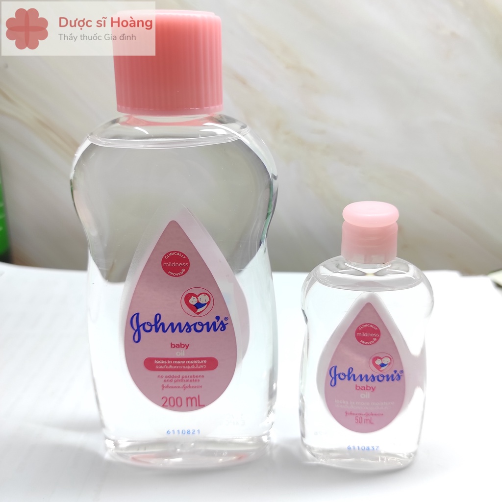 Dầu Mát Xa Dưỡng Ẩm Johnson's Baby Oil Pink 200ml