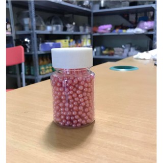 Bông đường bi hồng to lọ 50g