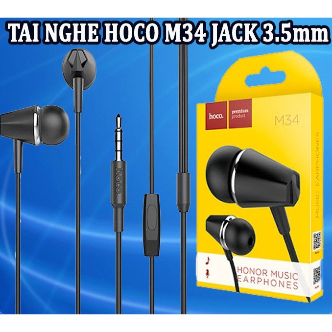 ⚡NowShip⚡ Tai Nghe Nhét Tai Hay Hoco M34 M55 Cho Điện Thoại iPhone Samsung Huawei Xiaomi Oppo iPad Máy Tính Bảng... H2N