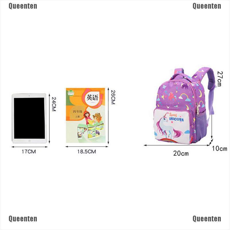 ★Queen★Kindergarten Unicorn Little Girls Kids School Bags Book Backpacks 2-5Years Old