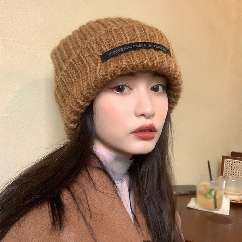 Mũ Len Trơn Màu Thời Trang Hàn Quốc Dành Cho Nữ