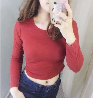 ÁO THUN GAN TAY DÀI CROPTOP