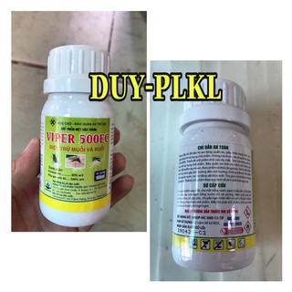 Thuốc đặc trị ruồi - Muỗi - côn trùng- Thuốc diệt Ruồi - Diệt Muỗi - Viper 500EC: chai. - 100ml.e