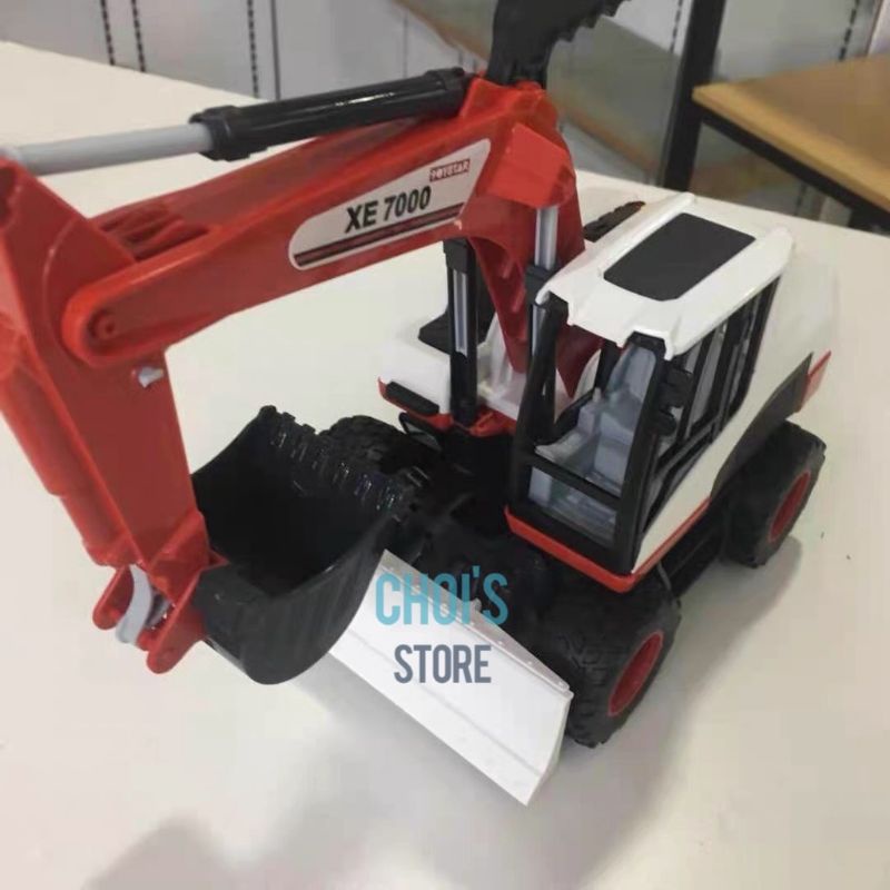 Xe ô tô cần cẩu, xe máy xúc công trình co âm thanh