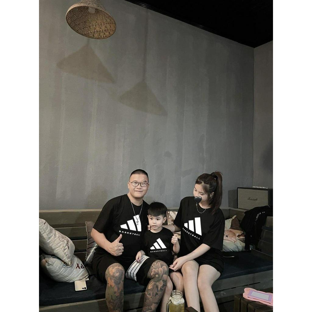 Áo thun gia đình baseketball cho bé, áo phông trẻ em unisex street style Samy Kids