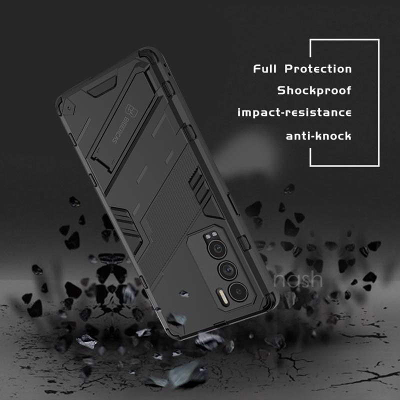 Ốp điện thoại dạng giáp 3D chống sốc có giá đỡ dành cho Realme GT Master Edition Explorer GT Neo 5G