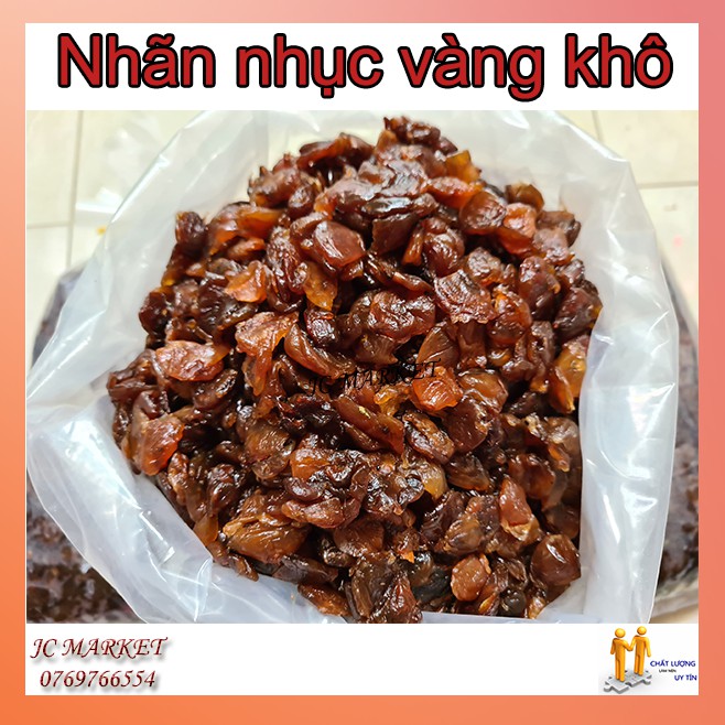 Nhãn nhục khô vàng nâu, cánh dày 500gr