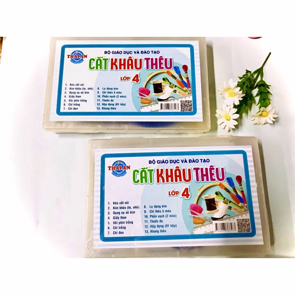 Bộ cắt khâu thêu lớp 4 - Thái An