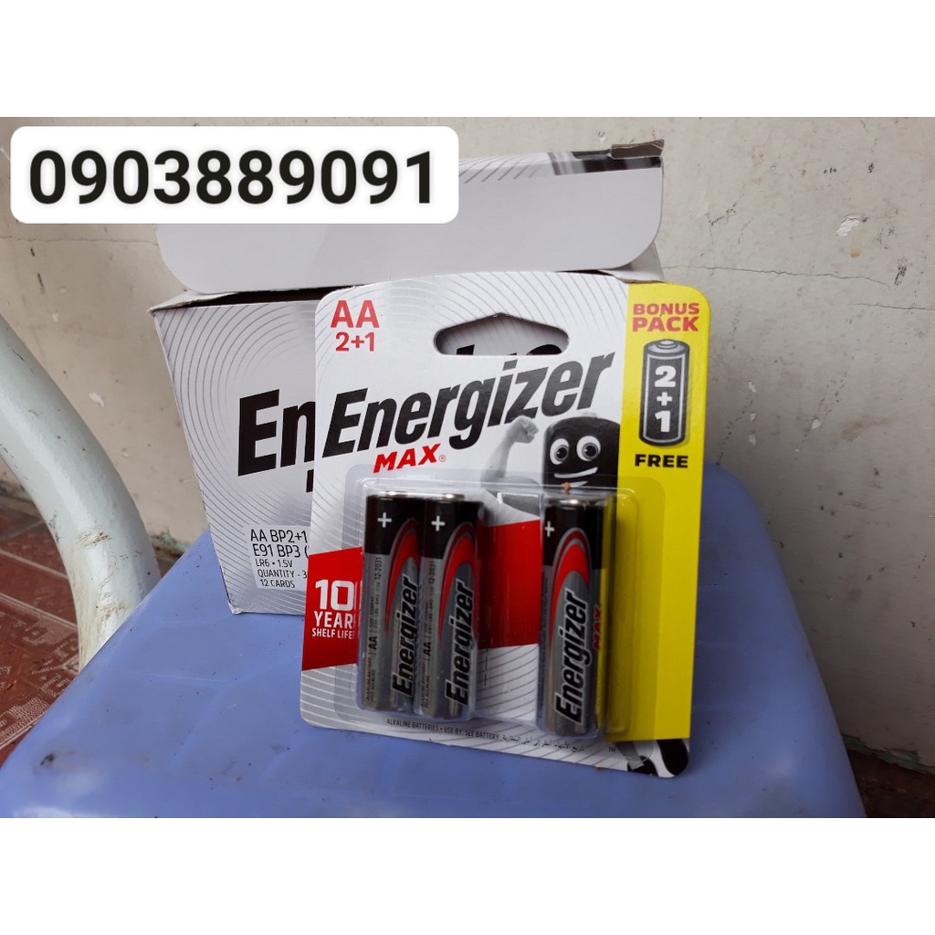 PIN AA 3 VIÊN ENERGIZER MAX E91 BP 2+1  [CHÍNH HÃNG]