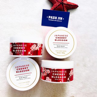 Kem Bơ Dưỡng Thể Bath And Body Works Japanese Cherry Blossom - Shea Butter & Rice Milk