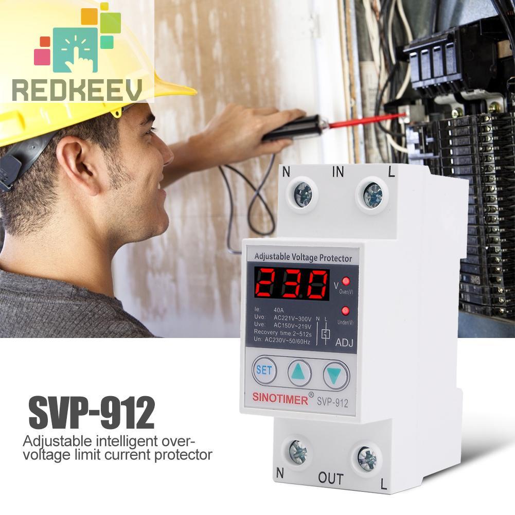 Redkeev SVP-912 Overvoltage Undervoltage Protective Device Reset Protector Relay | BigBuy360 - bigbuy360.vn