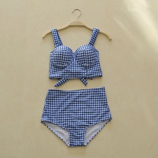 Bikini 2 mảnh kẻ caro