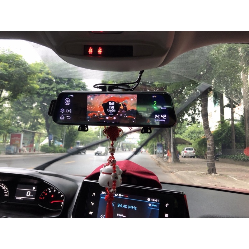 Camera Hành Trình Gương D10 FullHD - Tích Hợp Đầy Đủ Tính Năng Như Điện Thoại Thông Minh - Bảo Hành 12 Tháng