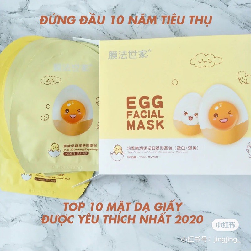 Mặt nạ trứng Family1908 Egg Facial Mask cấp ẩm dưỡng trắng phục hồi da