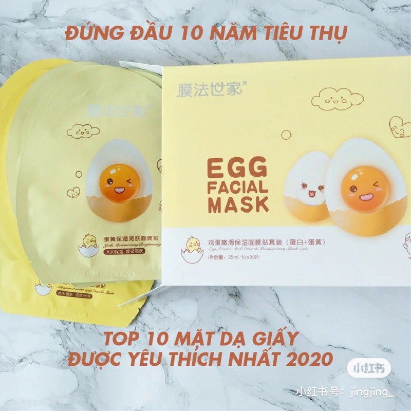 Mặt nạ trứng Family1908 Egg Facial Mask cấp ẩm dưỡng trắng phục hồi da | BigBuy360 - bigbuy360.vn