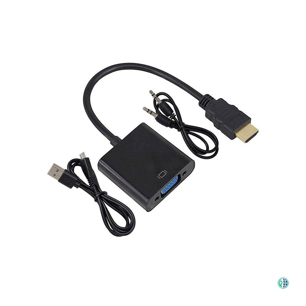 VN Bộ Chuyển Đổi Hdmi 1080p Sang Vga Jack 3.5mm Và Phụ Kiện