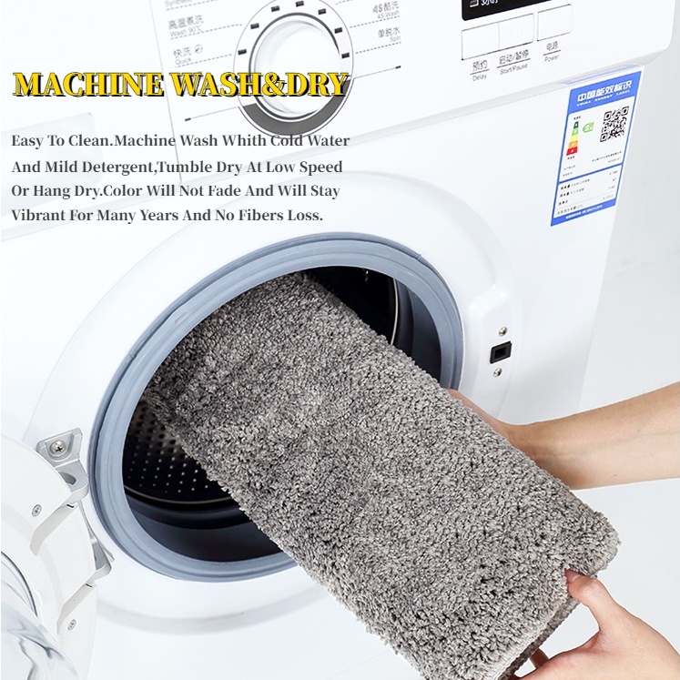 Thảm lau chân thấm nước Ghome chống trơn trượt dùng trong phòng khách, phòng tắm