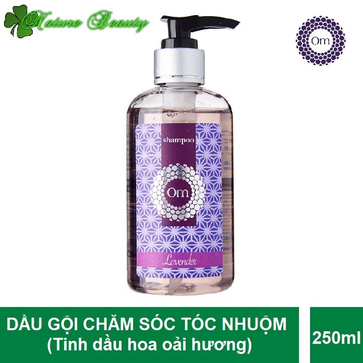 Dầu gội Lavender Om Fountain Dưỡng ẩm hỗ trợ giảm Gàu, ngứa, giảm Rụng tóc Tinh Dầu Oải Hương (dành cho tóc nhuộm)