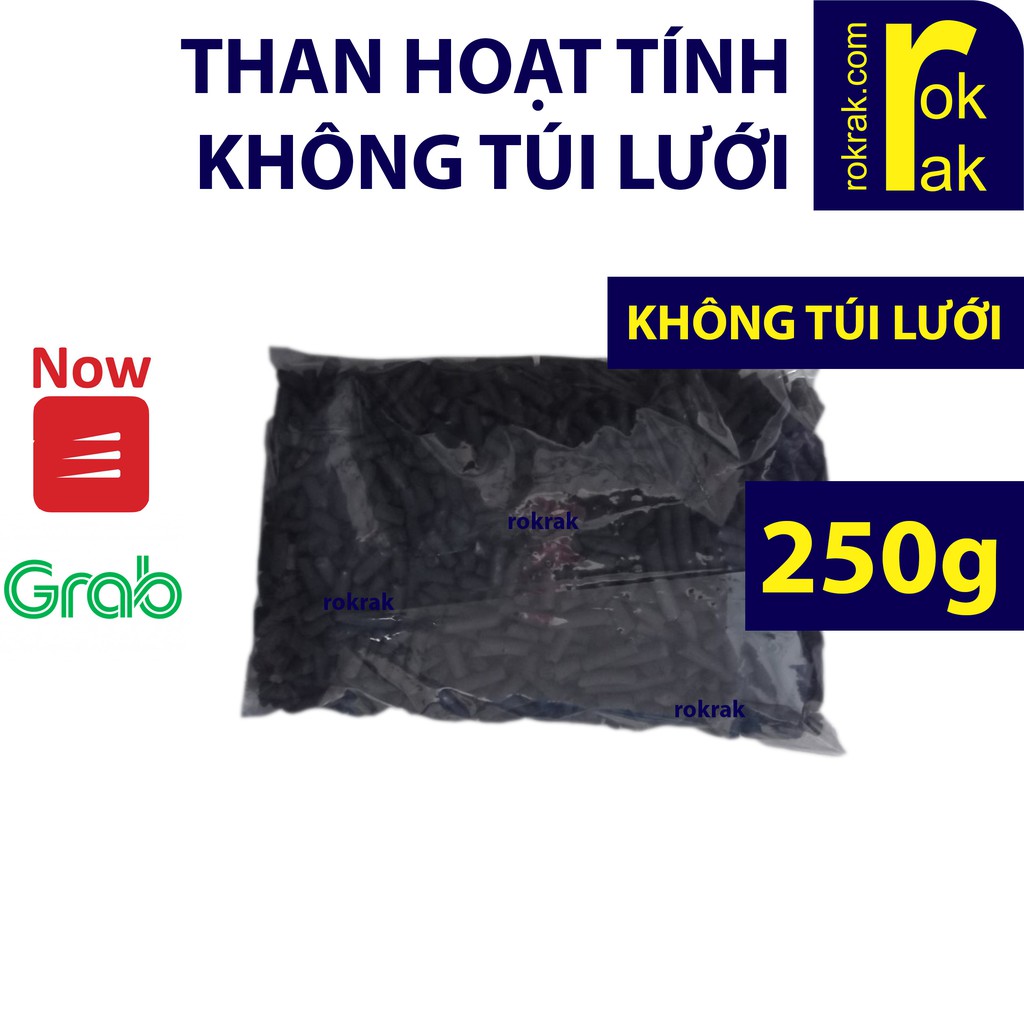 GIÁ SỈ-Than hoạt tính 250g chiết từ bao lớn dùng cho lọc nước hồ thủy sinh, cá cảnh