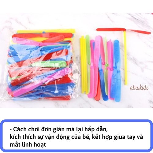 Chong chóng quay - Đồ chơi trẻ em tiện lợi độc đáo, kích thích bé vận động, vui chơi A65