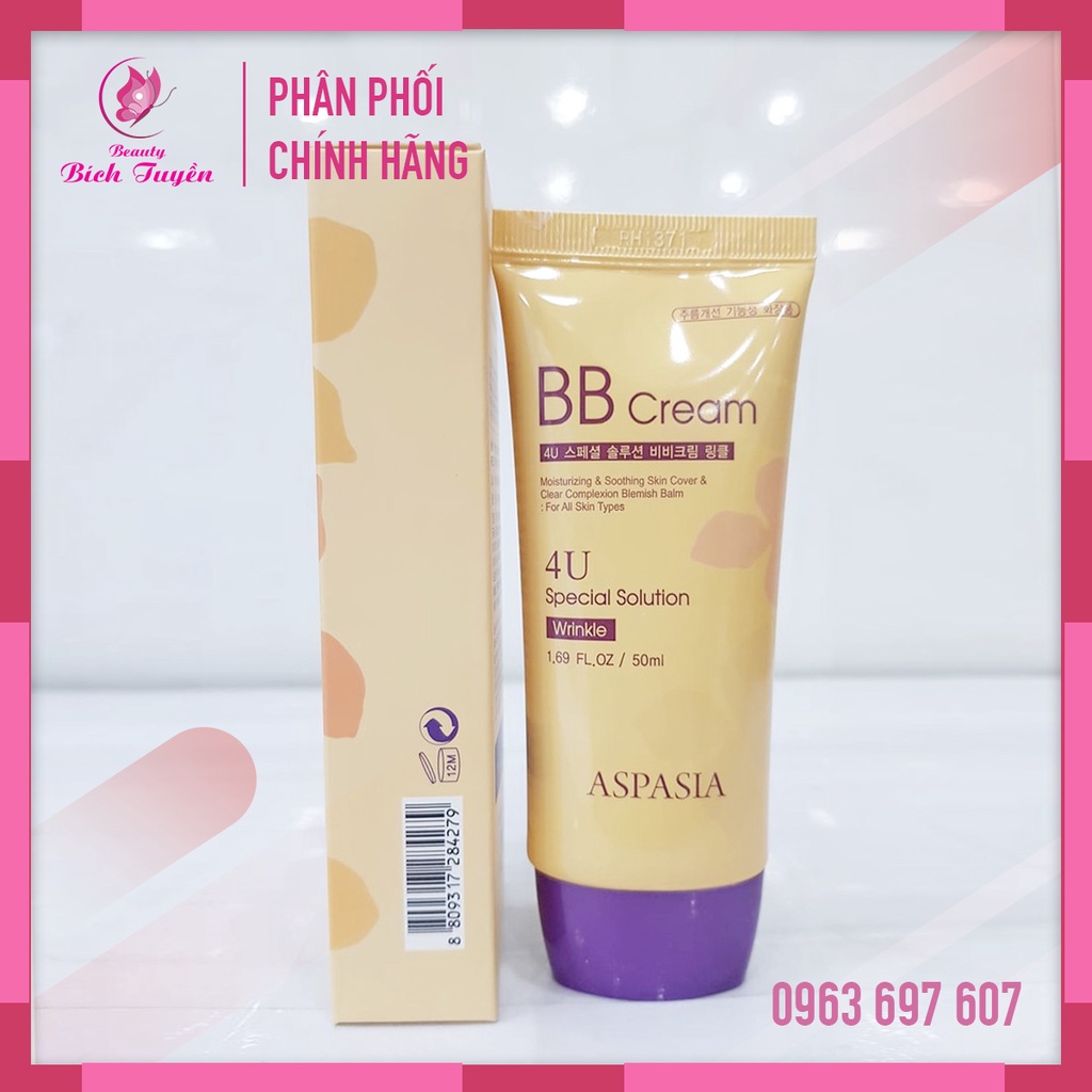 Kem nền ASPASIA BB Cream 4U Special Solution Wrinkle Che Khuyết Điểm Chống Nắng 40ml
