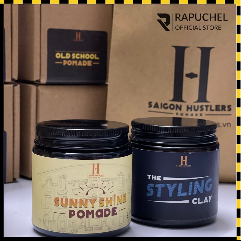 Sáp vuốt tóc nam Sunny Shine Pomade thơm giữ nếp 100g Rapuchel Store SGS01