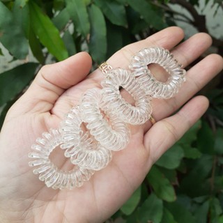 Combo 10 dây cột tóc Lò xo trong suốt (cở nhỏ 2.5cm)