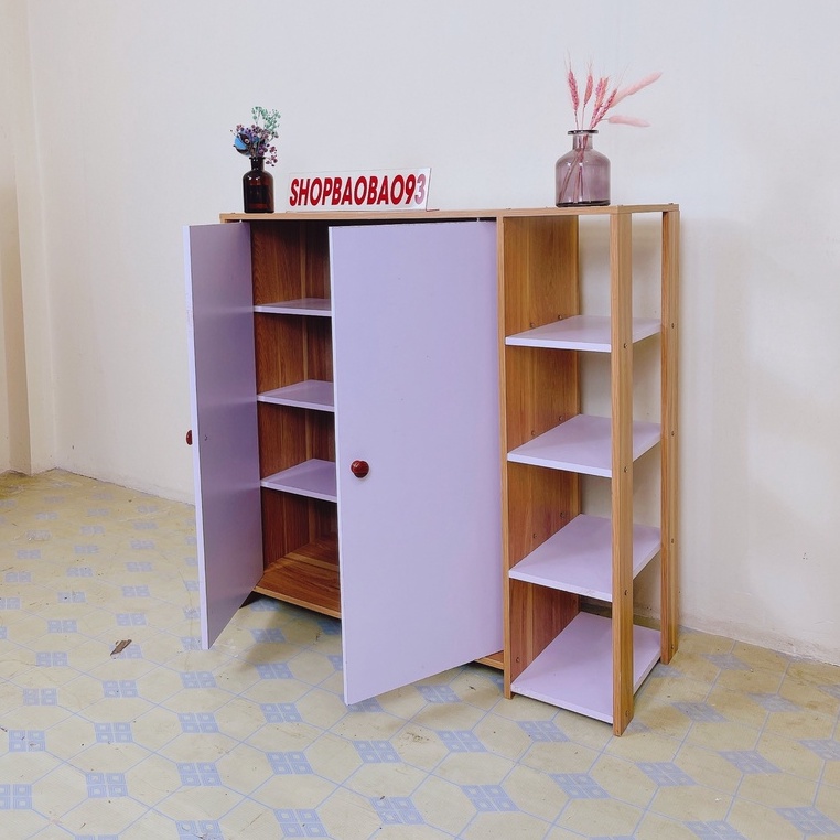 Tủ Giày Gỗ Kệ Giày Dép Có Ngăn Tủ Chất Liệu MDF Cao Cấp Chất Liệu MDF Chống Nước TG02