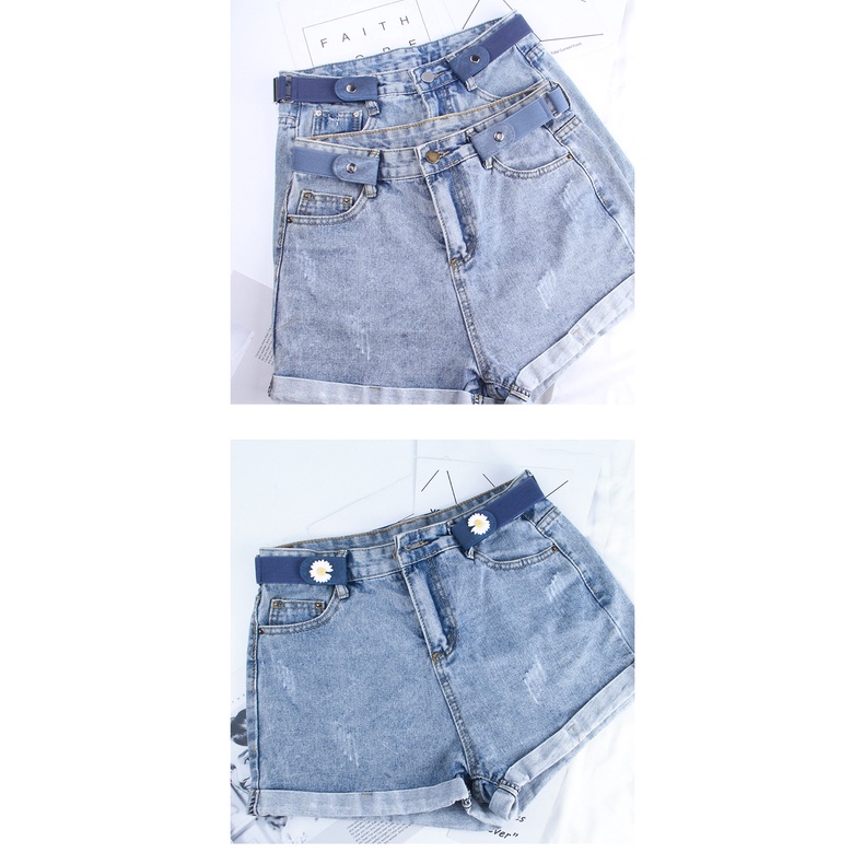 Thắt lưng/ dây lưng dây NỊT THUN móc quần tụt bóp eo co giãn điều chỉnh kích cỡ cúc bấm 2 bên vải thun 221DL008i