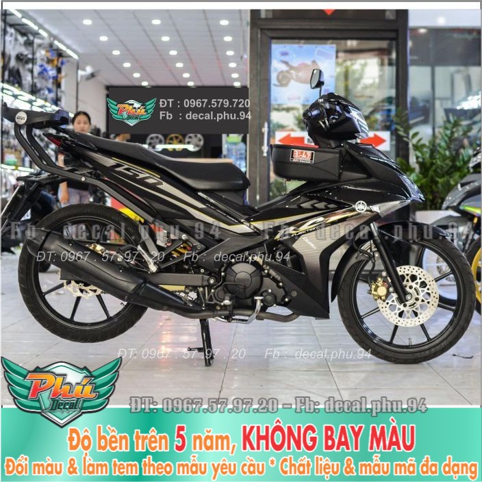 Tem rời Exciter 150 Rc đen bóng (B) -1