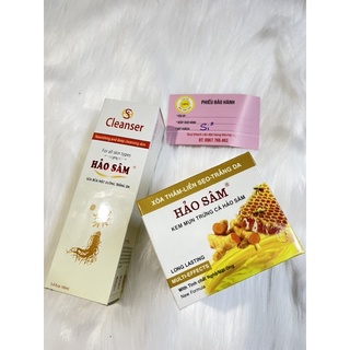 Combo kem hảo sâm mụn, thâm 12g + sữa rửa mặt 100ml
