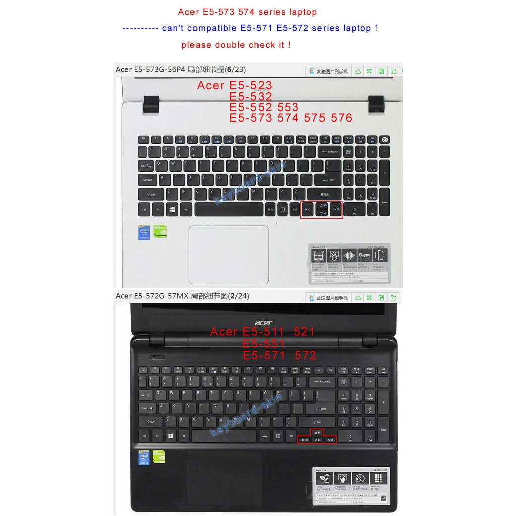 Bàn Phím Acer E575 E5-575 E5-575G E5-575T E5-576 E5-576G E5-576T E5-573G E5-552 E5-553