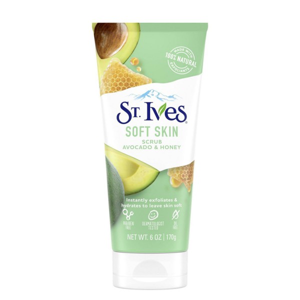 Sữa Rửa Mặt Tẩy Tế Bào Chết St.Ives Soft Skin Avocado And Honey Face Scrub (170g)