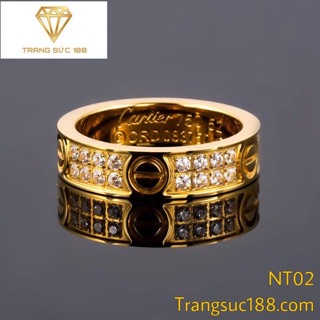 Nhẫn titan ko đEn NT02